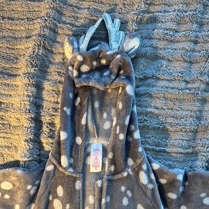 Justice Plush Gray and White Antler Sleep Sack